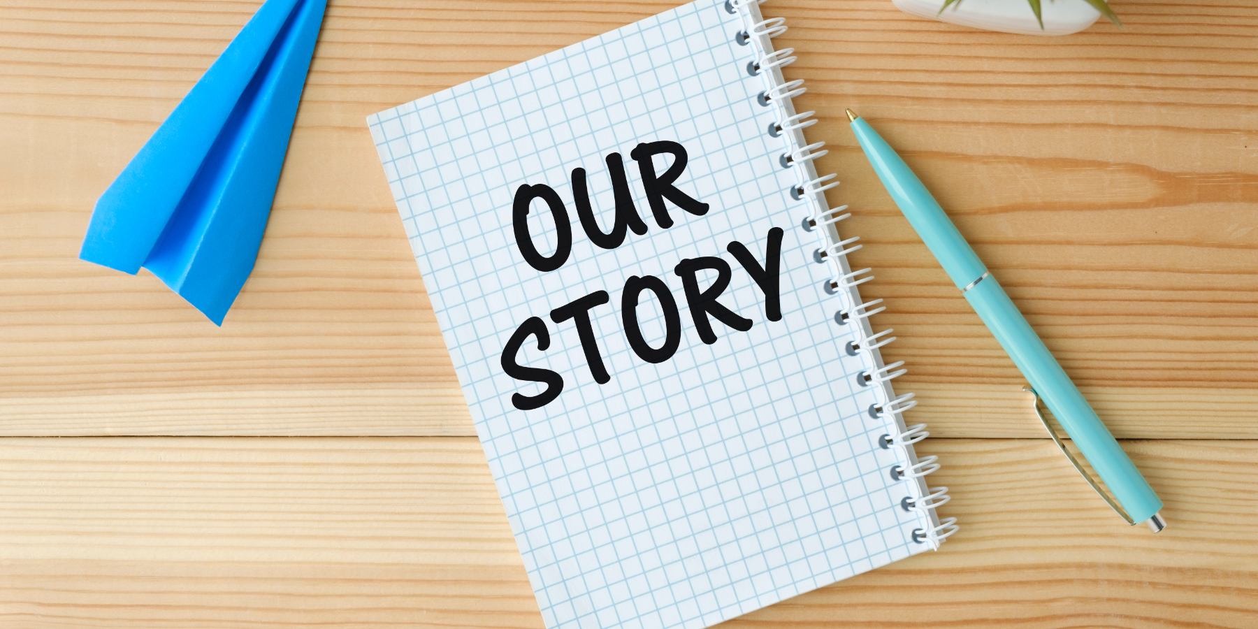 Our Story On Quad Grid Page In Notebook